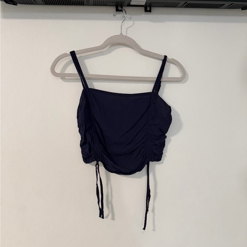 Elegant Navy Ruched Camisole